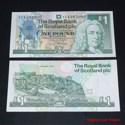 1992 Royal Bank of Scotland Plc £1 – European Summit - Click Image to Close